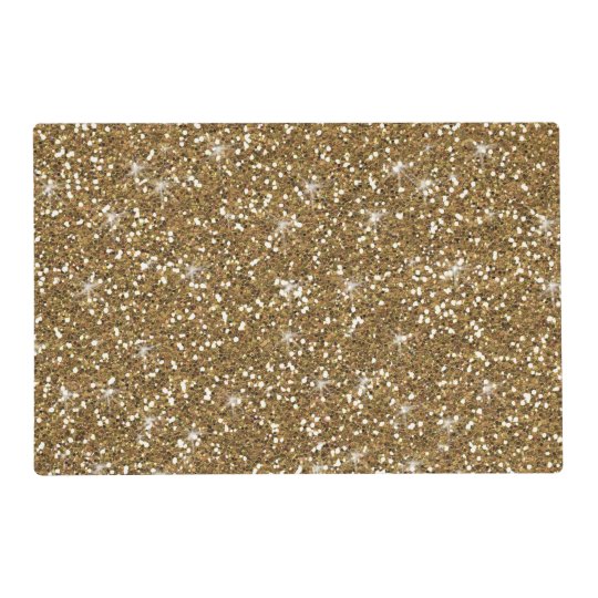 Gold Glitter Printed Placemat