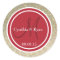 Gold Glitter & Red Wedding Monogram