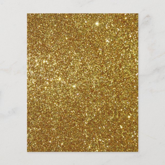 Gold glitter scrapbook background paper (Front)