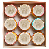 Gold Glitter Script Sweet 16 Birthday Edible Frosting Rounds