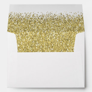 Gold Glitter Shimmer Envelope