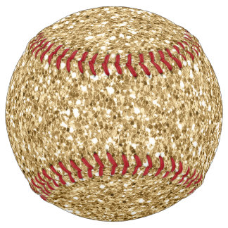 Gold Glitter Softball