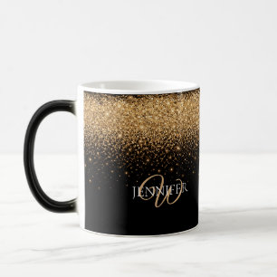 Gold Glitter Sparkle Elegant Luxury Texture Color Morph Mug