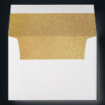 Gold Glitter Sparkle Fancy Glamour  - Lined Envelope<br><div class="desc">Gold Glitter Sparkle Fancy Glamour - Lined envelope Can be fully customized to suit your needs. © Gorjo Designs via Zazzle. // Looking for matching items? Other stationery from the set available in the ‘collections’ section of my store. // Need help customizing your design? Got other ideas? Feel free to...</div>