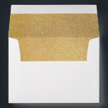 Gold Glitter Sparkle Fancy Glamour  - Lined Envelope<br><div class="desc">Gold Glitter Sparkle Fancy Glamour - Lined envelope Can be fully customized to suit your needs. © Gorjo Designs via Zazzle. // Looking for matching items? Other stationery from the set available in the ‘collections’ section of my store. // Need help customizing your design? Got other ideas? Feel free to...</div>