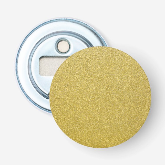 Gold Glitter, Sparkle, Glitter Background Bottle Opener (Front)