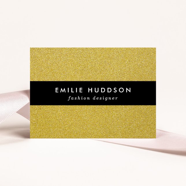 Gold Glitter, Sparkle, Glitter Background Business Card (Creator Uploaded)
