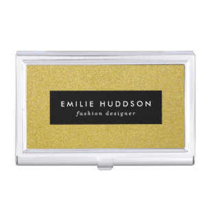 Gold Glitter, Sparkle, Glitter Background Business Card Case