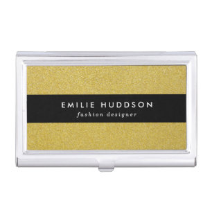 Gold Glitter, Sparkle, Glitter Background Business Card Case