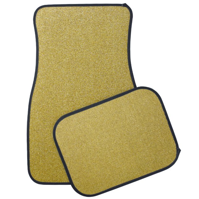 Gold Glitter, Sparkle, Glitter Background Car Floor Mat (Set)