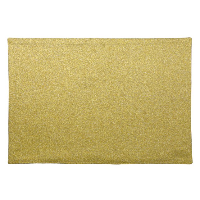 Gold Glitter, Sparkle, Glitter Background Cloth Placemat (Front)