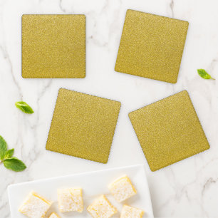 Gold Glitter, Sparkle, Glitter Background Coaster Set