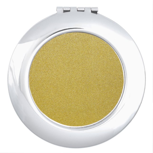 Gold Glitter, Sparkle, Glitter Background Compact Mirror (Front)