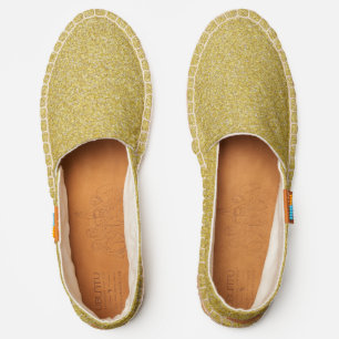 Gold Glitter, Sparkle, Glitter Background Espadrilles