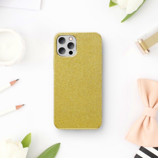 Gold Glitter, Sparkle, Glitter Background iPhone Case (Creator Uploaded)