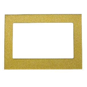 Gold Glitter, Sparkle, Glitter Background Magnetic Frame