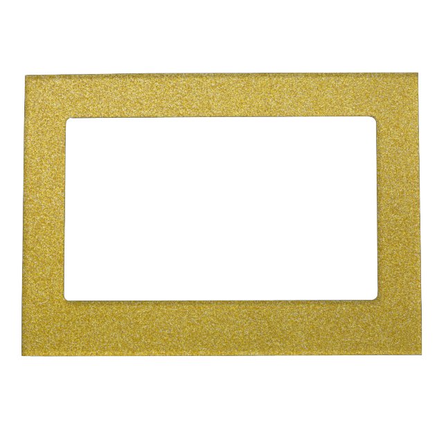 Gold Glitter, Sparkle, Glitter Background Magnetic Frame (Front)