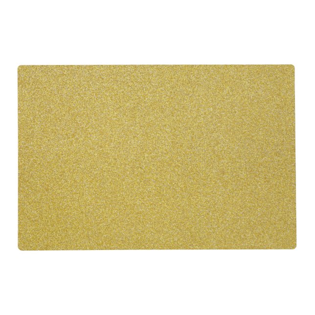 Gold Glitter, Sparkle, Glitter Background Placemat (Front)