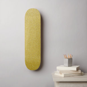Gold Glitter, Sparkle, Glitter Background Skateboard
