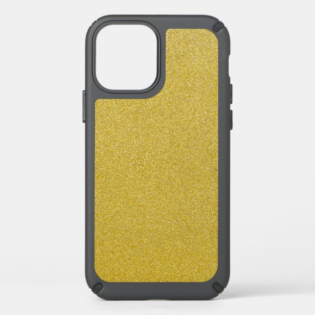 Gold Glitter, Sparkle, Glitter Background Speck iPhone 12 Case (Front)
