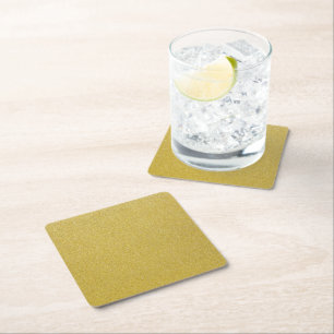 Gold Glitter, Sparkle, Glitter Background Square Paper Coaster