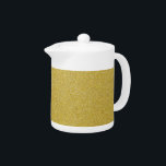 Gold Glitter, Sparkle, Glitter Background Teapot<br><div class="desc">Elegant,  stylish and sophisticated glitter texture in gold color. Modern and trendy gift,  perfect for the glitter lover in your life.</div>