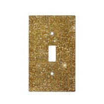 Gold Glitter Sparkle Glittery Sparkly Pretty Light Switch Cover