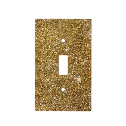 Gold Glitter Sparkle Glittery Sparkly Pretty Light Switch Cover