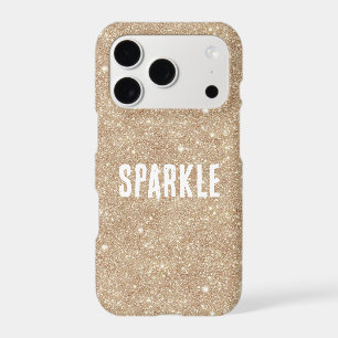 Gold Glitter Sparkle iPhone 17 Pro Case