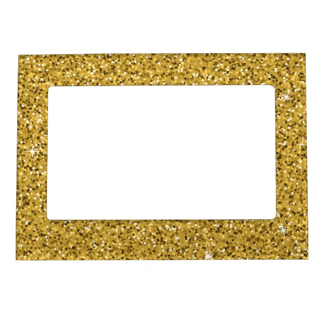 Gold Glitter Sparkle  Magnetic Frame (Front)