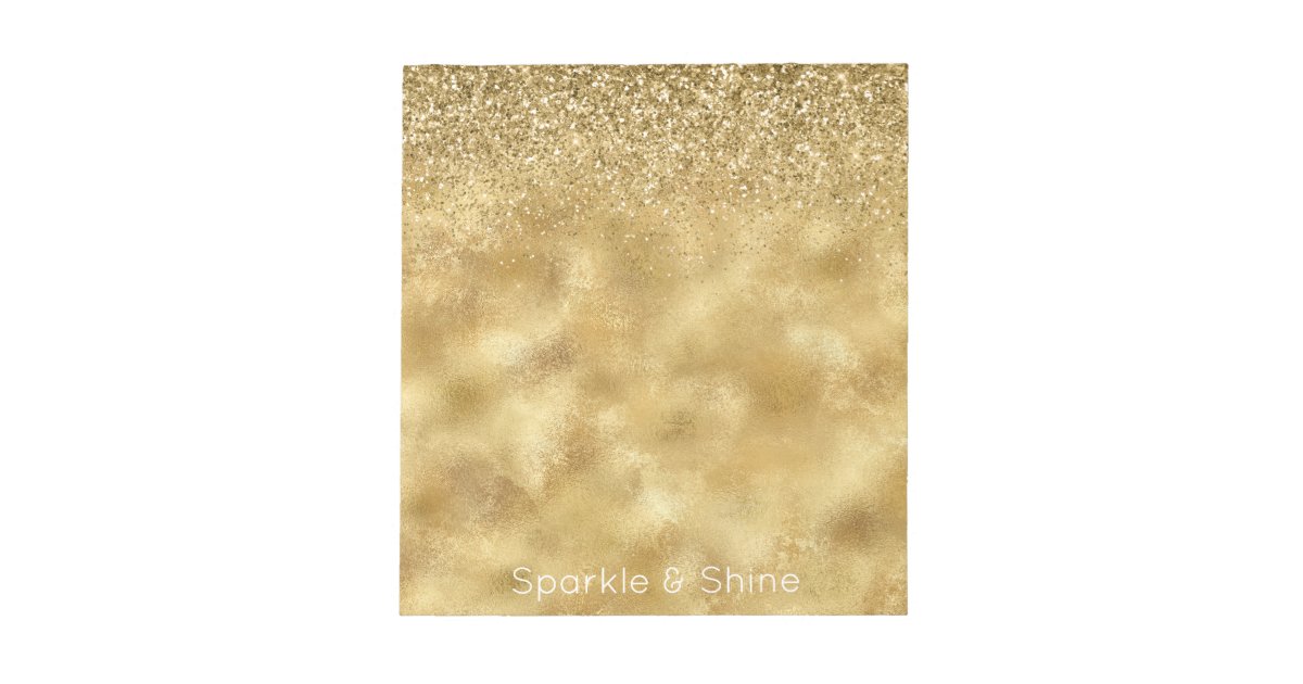 Gold Glitter Sparkle Notepad | Zazzle