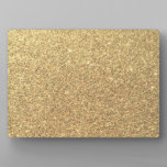 Gold Glitter Sparkle Pattern Background Plaque