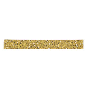 Gold Glitter Sparkle Satin Ribbon
