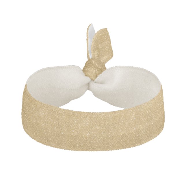Gold Glitter Sparkles Hair Tie (Front)