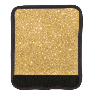 Gold Glitter Sparkles Luggage Handle Wrap