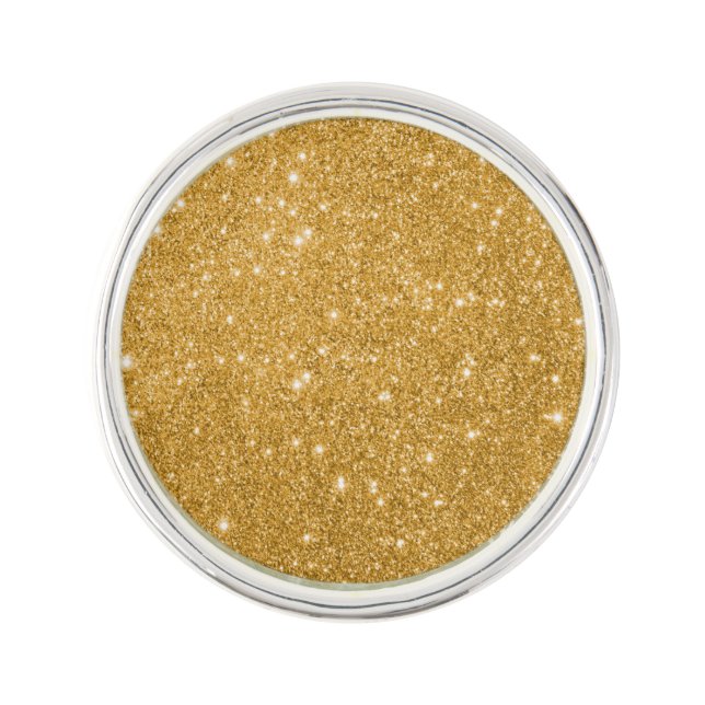 Gold Glitter Sparkles Pin (Front)