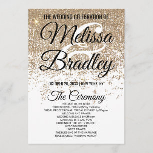Gold Glitter Sparkles White Programs