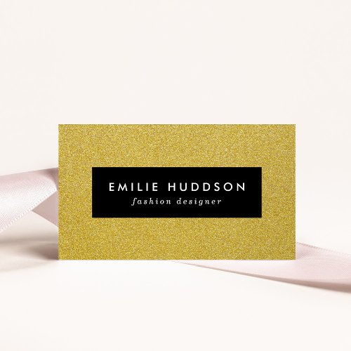 Gold Glitter Sparkly Glitter Background Business Card