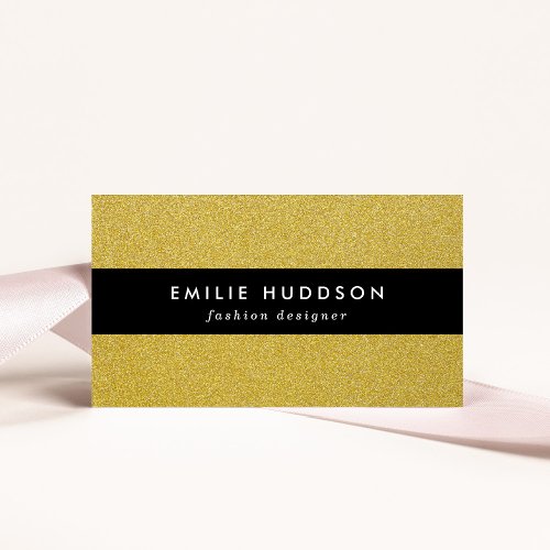 Gold Glitter Sparkly Glitter Background Business Card