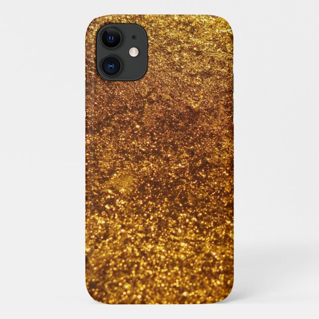 Gold Glitter, Sparkly, Glitter Background Case-Mate iPhone Case (Back)