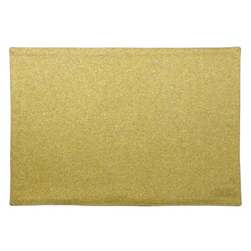 Gold Glitter Sparkly Glitter Background Cloth Placemat
