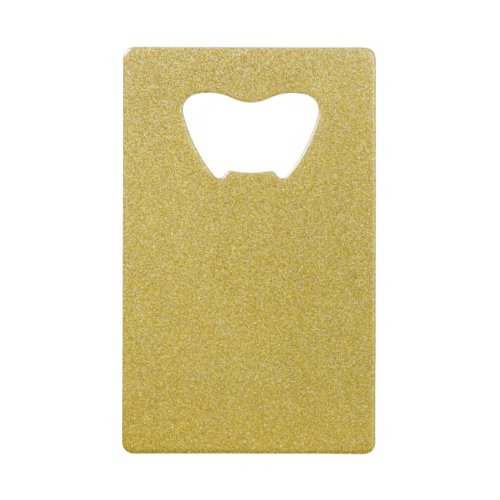 Gold Glitter Sparkly Glitter Background Credit Card Bottle Opener