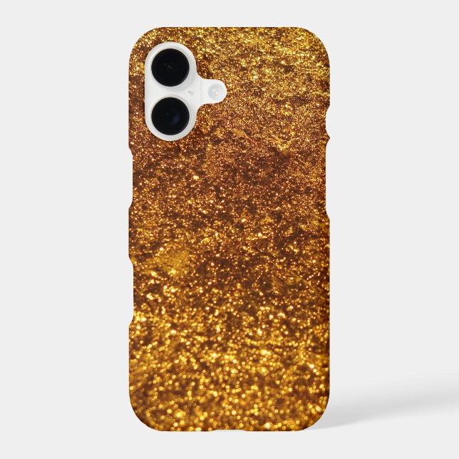 Gold Glitter, Sparkly, Glitter Background Iphone Case (Back)
