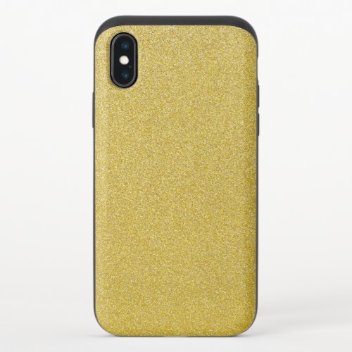 Gold Glitter Sparkly Glitter Background iPhone X Slider Case