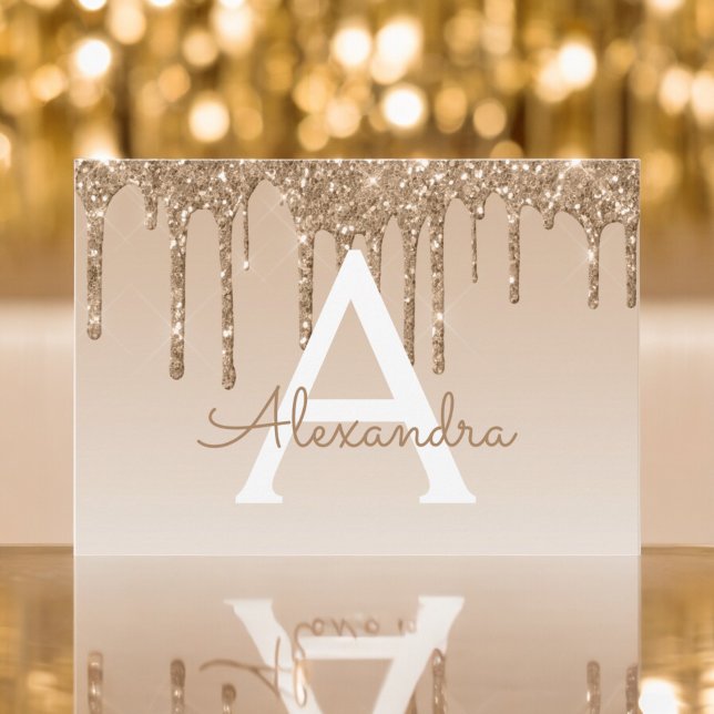 Gold Glitter Sweet 16 Save the Date Invitation (Creator Uploaded)