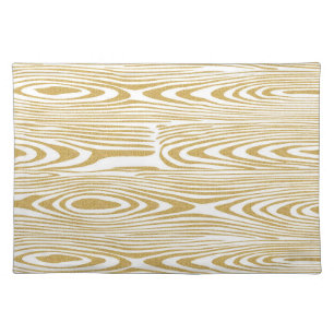 Gold Glitter Texture Print Placemat