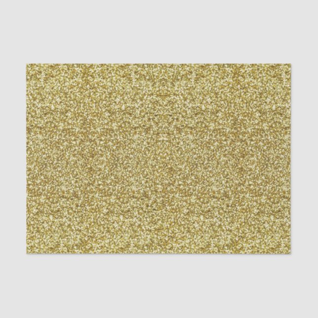 Gold Glitter Tissue Paper (Front)