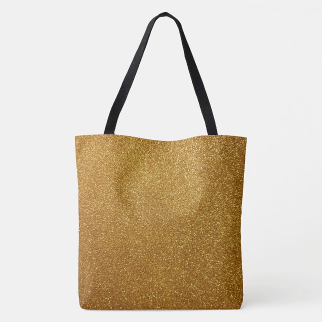 Gold glitter tote bag (Back)