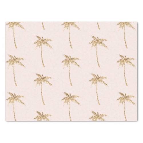 Gold Glitter Tropical Palm Tree Tissue Paper