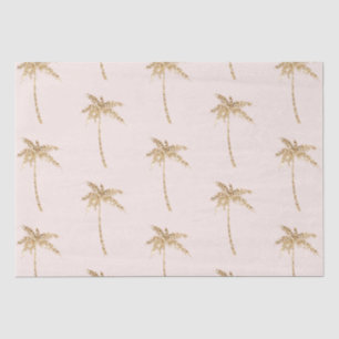 Gold Glitter Tropical Palm Tree Tissue Paper
